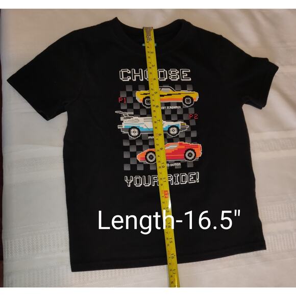 Garanimals Black Tshirt Size 5T Race Cars Boys - Picture 5 of 8